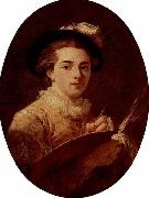 Selbstportrat, Oval, Jean-Honore Fragonard
